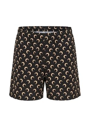 Black moon-print swim shorts MARINE SERRE | MSW002ACWOV0088IT99